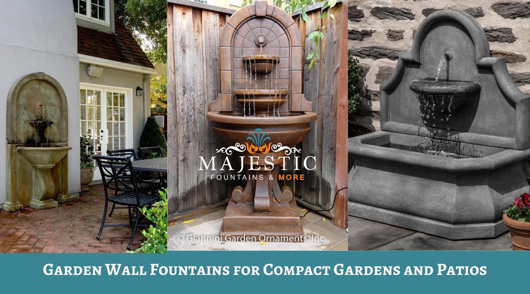 Garden Wall Fountains for Compact Gardens and Patios