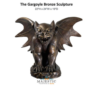 The Gargoyle Bronze Sculpture - Majestic Fountains & More