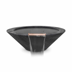 TOP Fires Cazo Wood Grain Water Bowl by The Outdoor Plus - Majestic Fountains