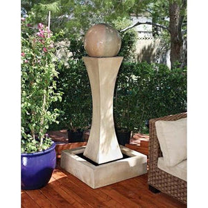 I Fountain With Ball - Outdoor Fountain - Majestic Fountains
