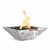 TOP Fires Maya Wood Grain Fire & Water Bowl by The Outdoor Plus - Majestic Fountains