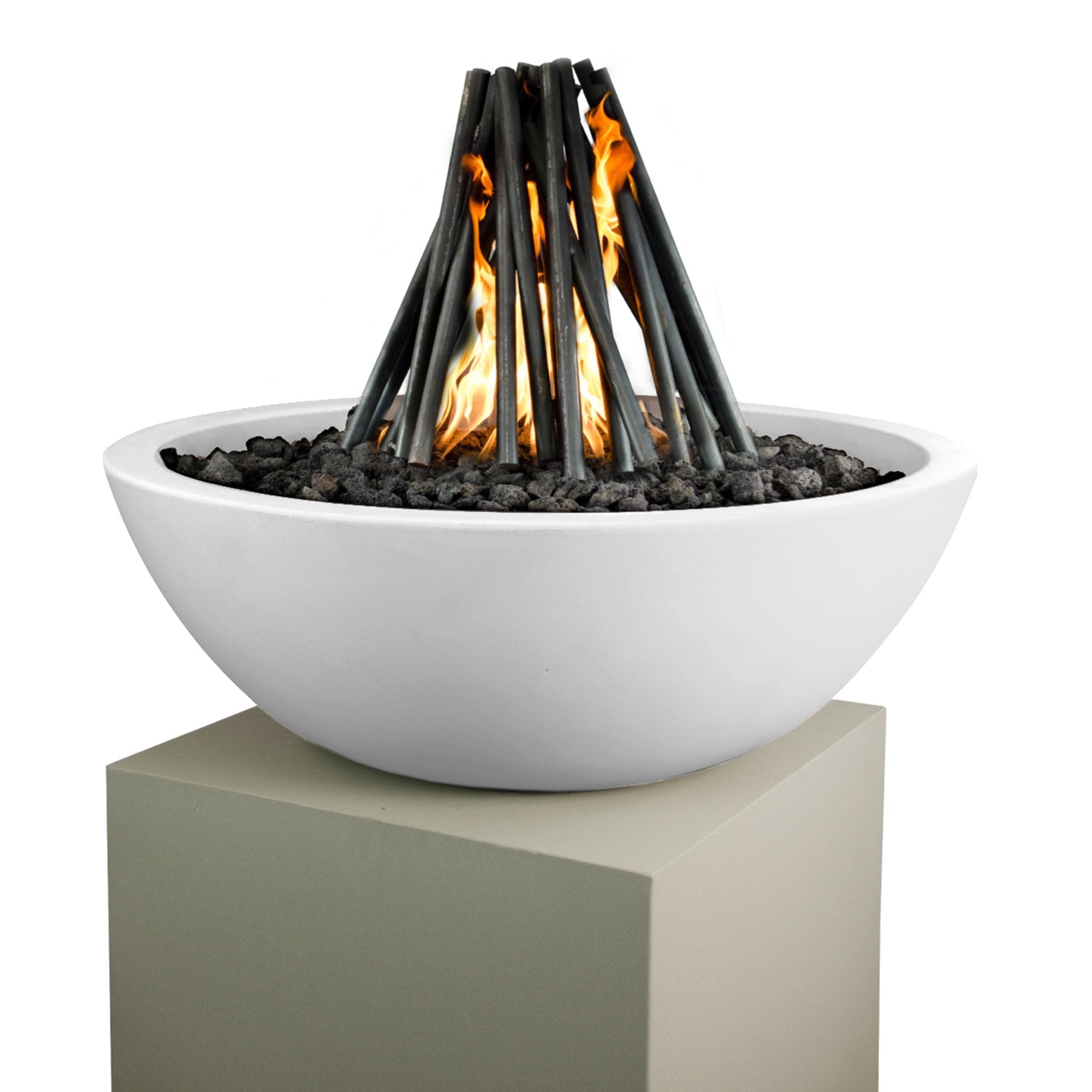 TOP Fires Steel Logs Fire Ornament - by The Outdoor Plus - Majestic Fountains