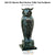 Owl On Square Base Bronze Table Top Sculpture - Majestic Fountains and More