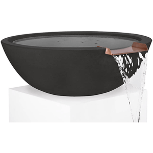 TOP Fires Sedona Water Bowl in GFRC Concrete by The Outdoor Plus - Majestic Fountains