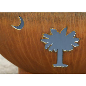 Tropical Moon by Fire Pit Art - Majestic Fountains