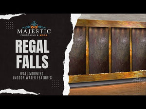 Adagio Regal Falls 10ft Wide 4 panel 69"H x 120"W - Indoor Wall Fountain