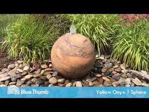 Yellow Onyx Sphere Fountain DIY Kit - Majestic Fountains & More