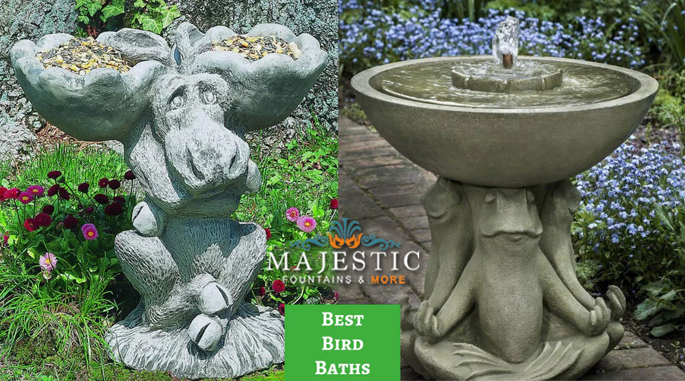 10 Best Bird Baths An Editor’s Choice Majestic Fountains and More