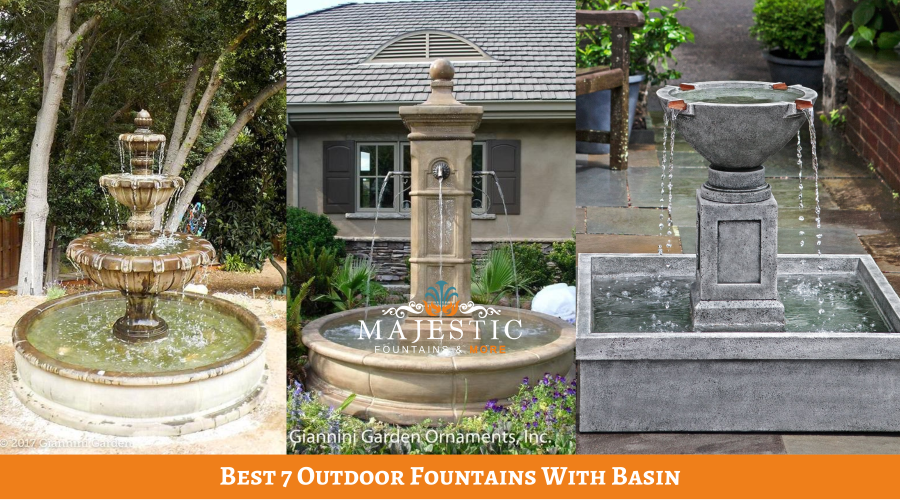Best 7 Outdoor Fountains With Basin