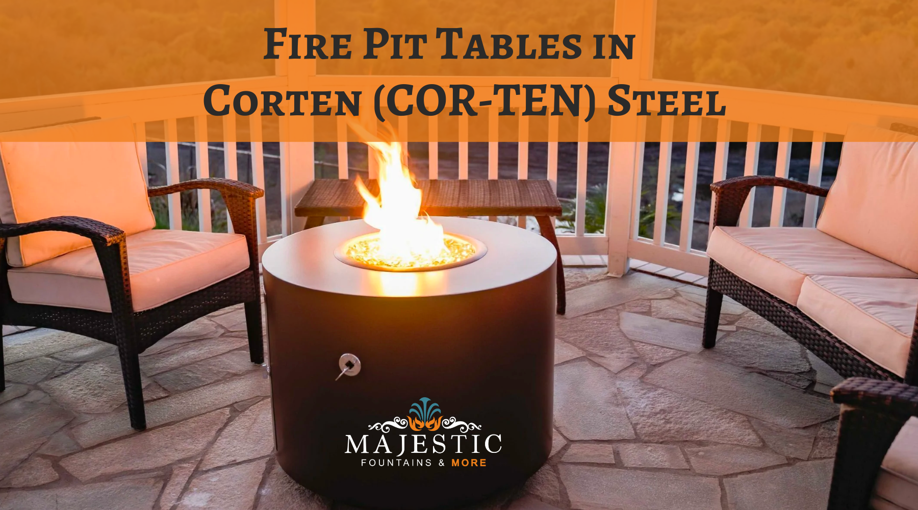All About Corten (COR-TEN) Steel Fire Pit Tables
