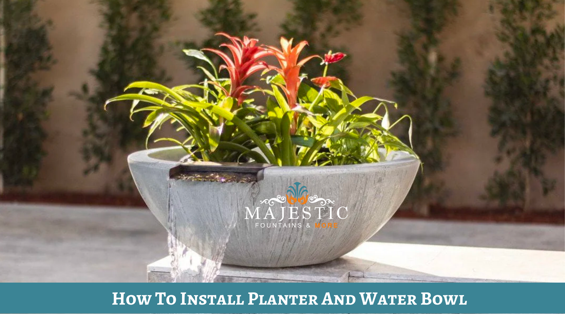 How To Install Planter And Water Bowl
