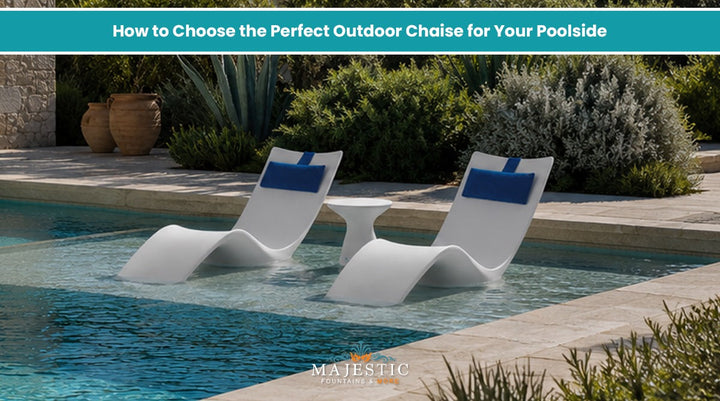 How to Choose the Perfect Outdoor Chaise for Your Poolside - Majestic Fountains