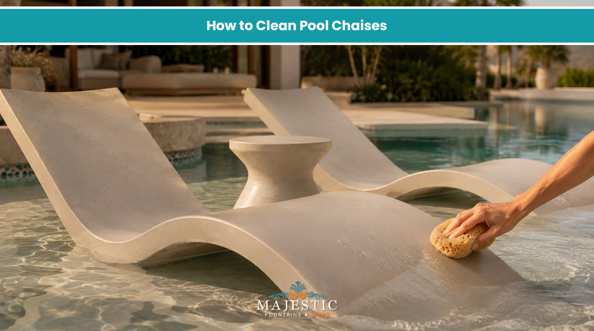 How to Clean Pool Chaises - Majestic Fountains