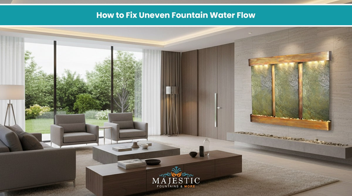 How to Fix Uneven Fountain Water Flow - Majestic Fountains