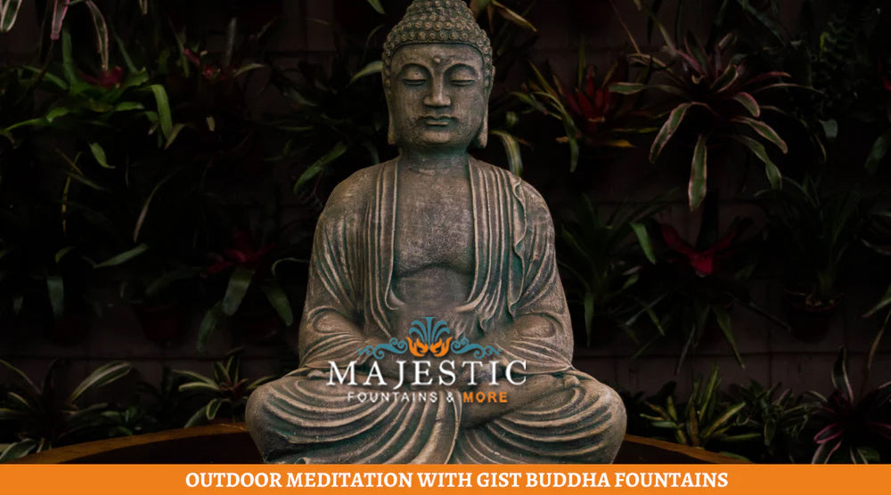Outdoor Meditation With Gist Buddha Fountains