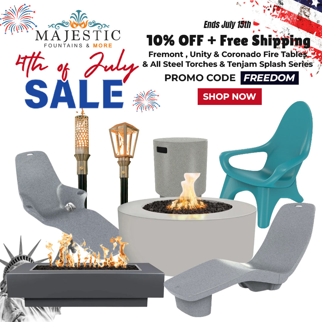 4th July Sale 10% Off + Free Shipping at Majestic Fountains