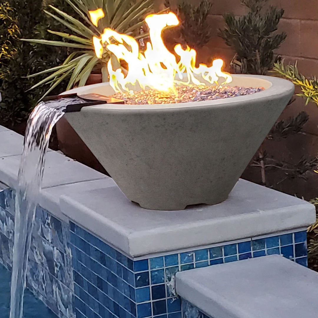 Gas Fire and Water Bowls at Majestic Fountains and More
