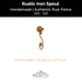 Decorative Rustic Iron Spout - Small - Design 103 - Majestic Fountains
