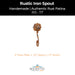 Decorative Rustic Iron Spout - Small - Design 117 - Majestic Fountains