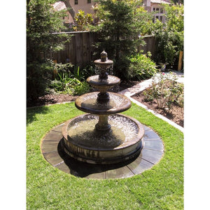 #1193 Newcastle Three Tier Pond Fountain - Majestic Fountains and More