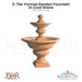 2-Tier Formal Garden Fountain in Cast Stone - Majestic Fountains