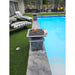 TessaRai Square Fire & Water Bowl in GFRC Concrete - Majestic Fountains
