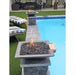 TessaRai Square Fire & Water Bowl in GFRC Concrete - Majestic Fountains