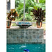 TessaRai Square Fire & Water Bowl in GFRC Concrete - Majestic Fountains