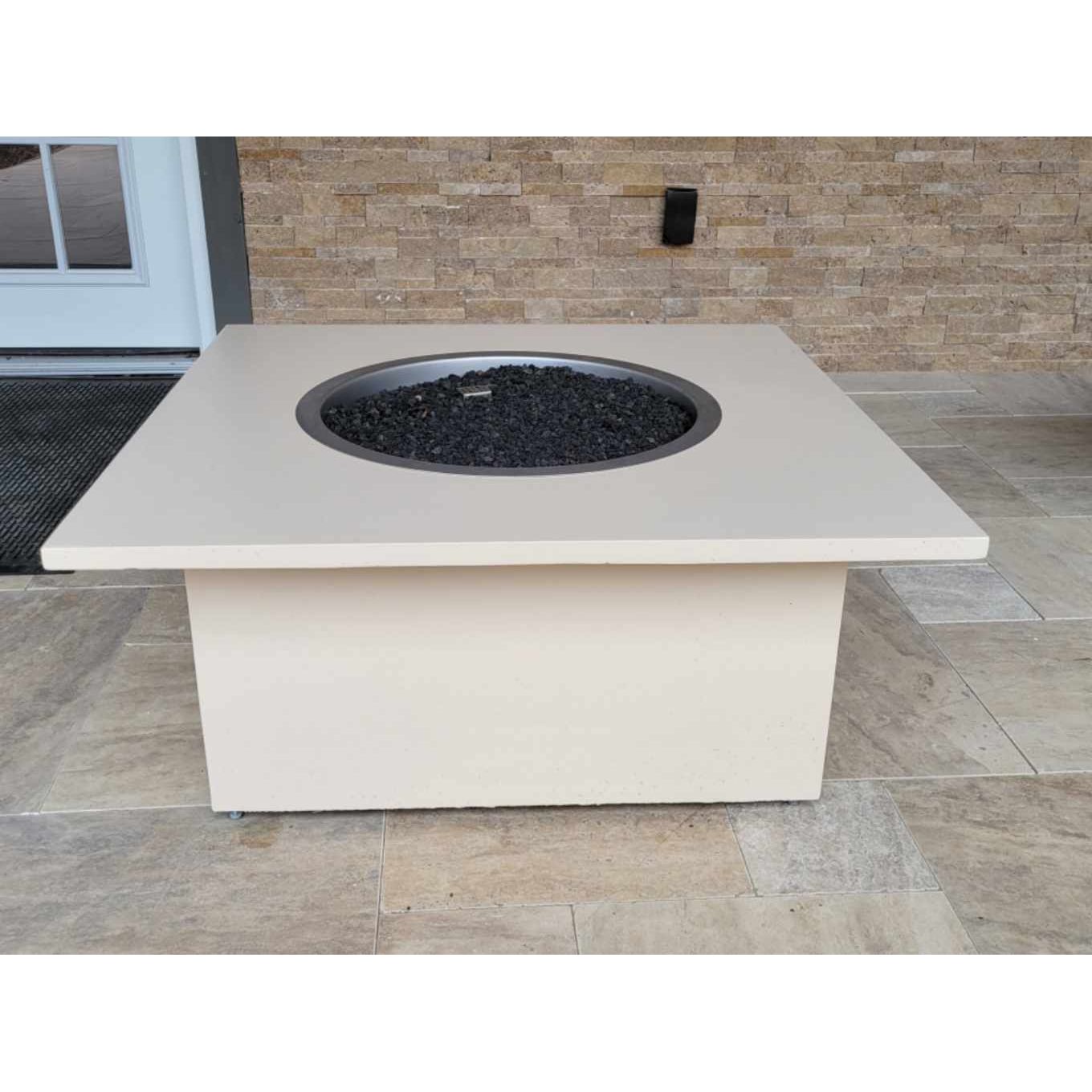 TessaRai 2 PC Square Fire Pit Table - Majestic Fountains and More