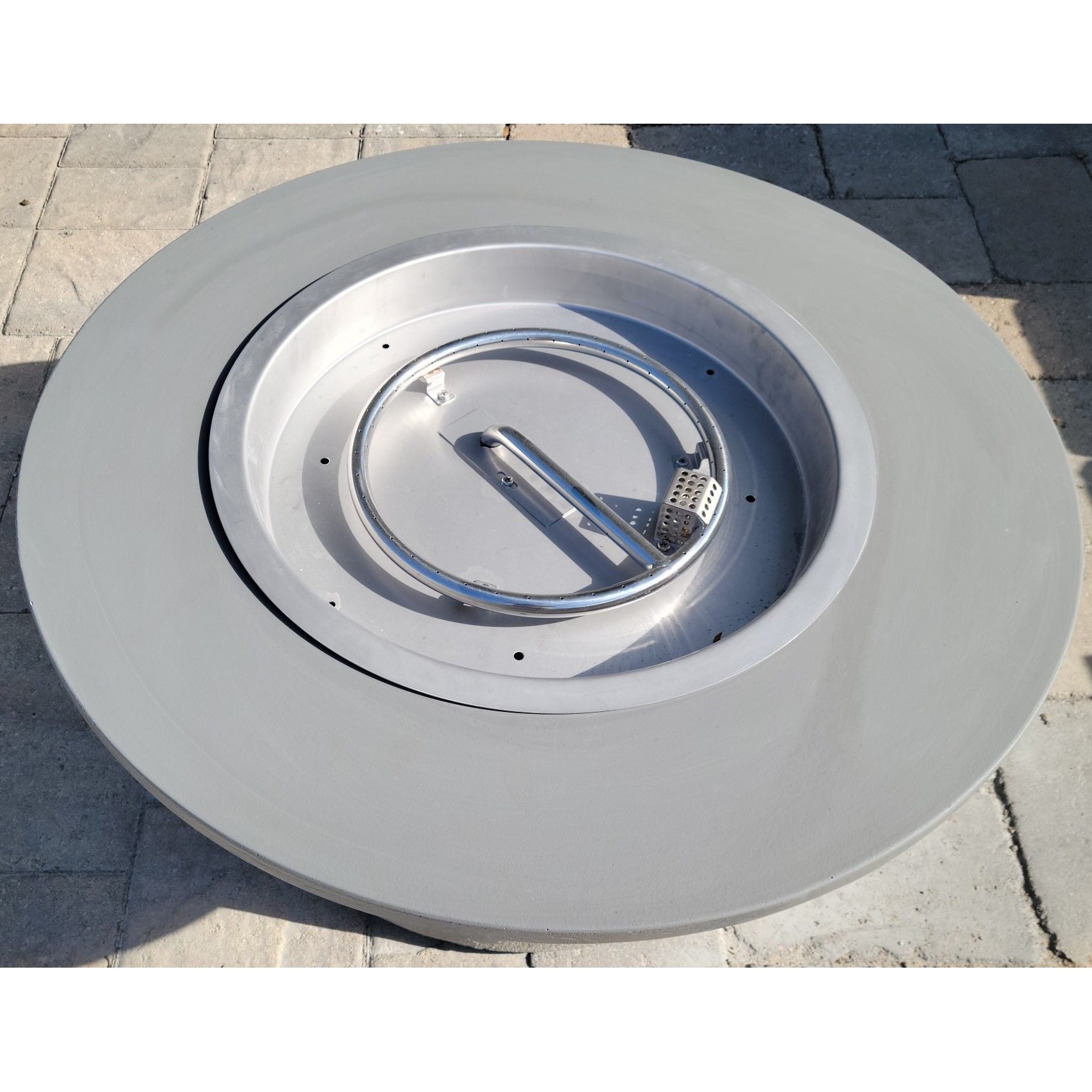 34 Round Two-Piece Fire Pit Table - Majestic Fountains