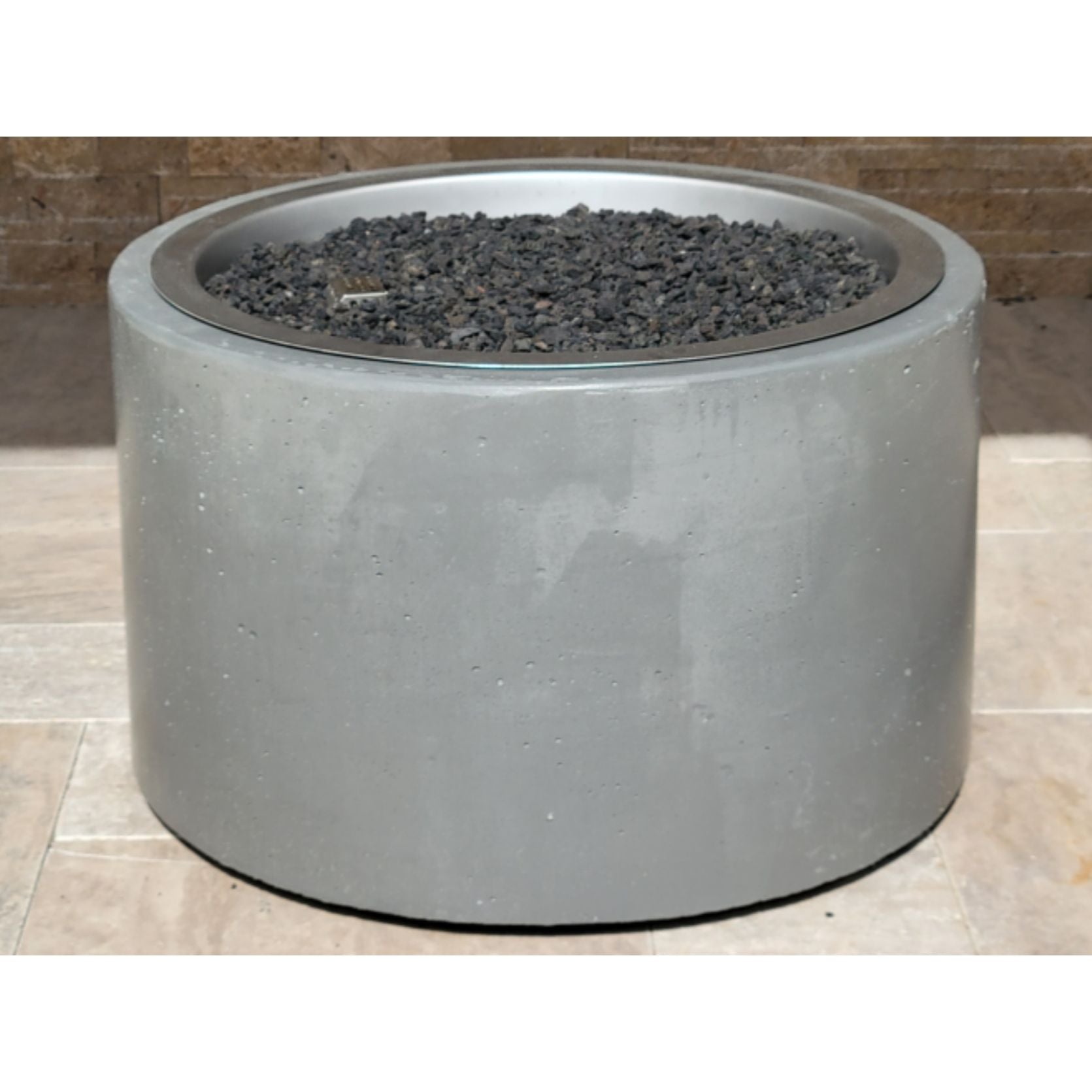 34 Round Two-Piece Fire Pit Table - Majestic Fountains