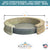 Easy Basin - Poly Basin with Set of 6 Cast-Stone Coping Caps -1316 - Majestic Fountains and More