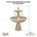 2 Tier International Fountain in Cast Stone