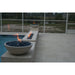 TessaRai Round Fire Bowl in GFRC Concrete - Majestic Fountains and More