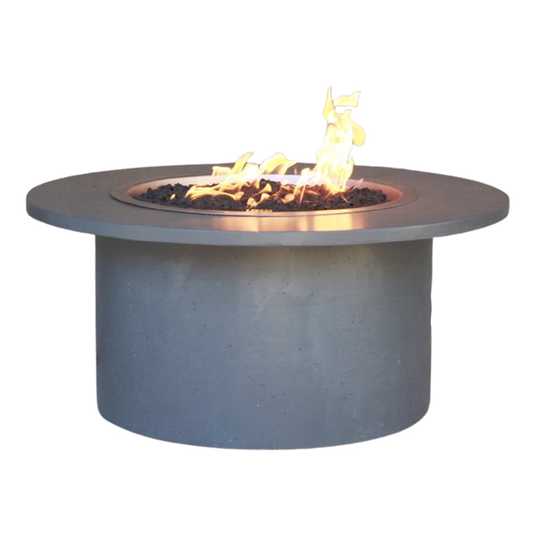 34 Round Two-Piece Fire Pit Table - Majestic Fountains