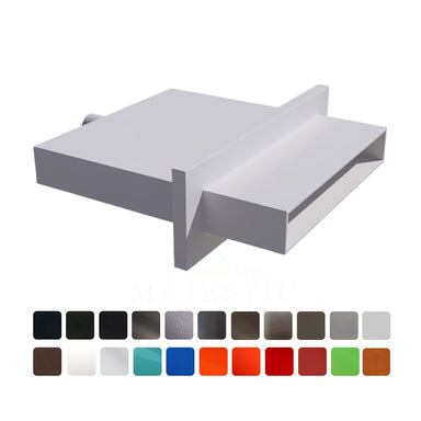 3  Rectangular Scupper thru wall Long  - Majestic Fountains