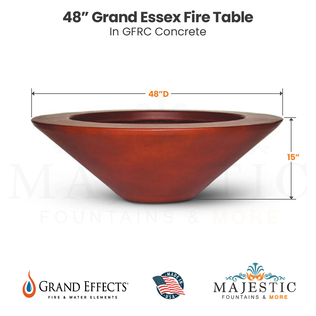 48 Grand Essex Fire Table - Majestic Fountains