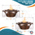 The Outdoor Plus Cazo 360 Fire & Water Bowl in Smooth Patina Copper