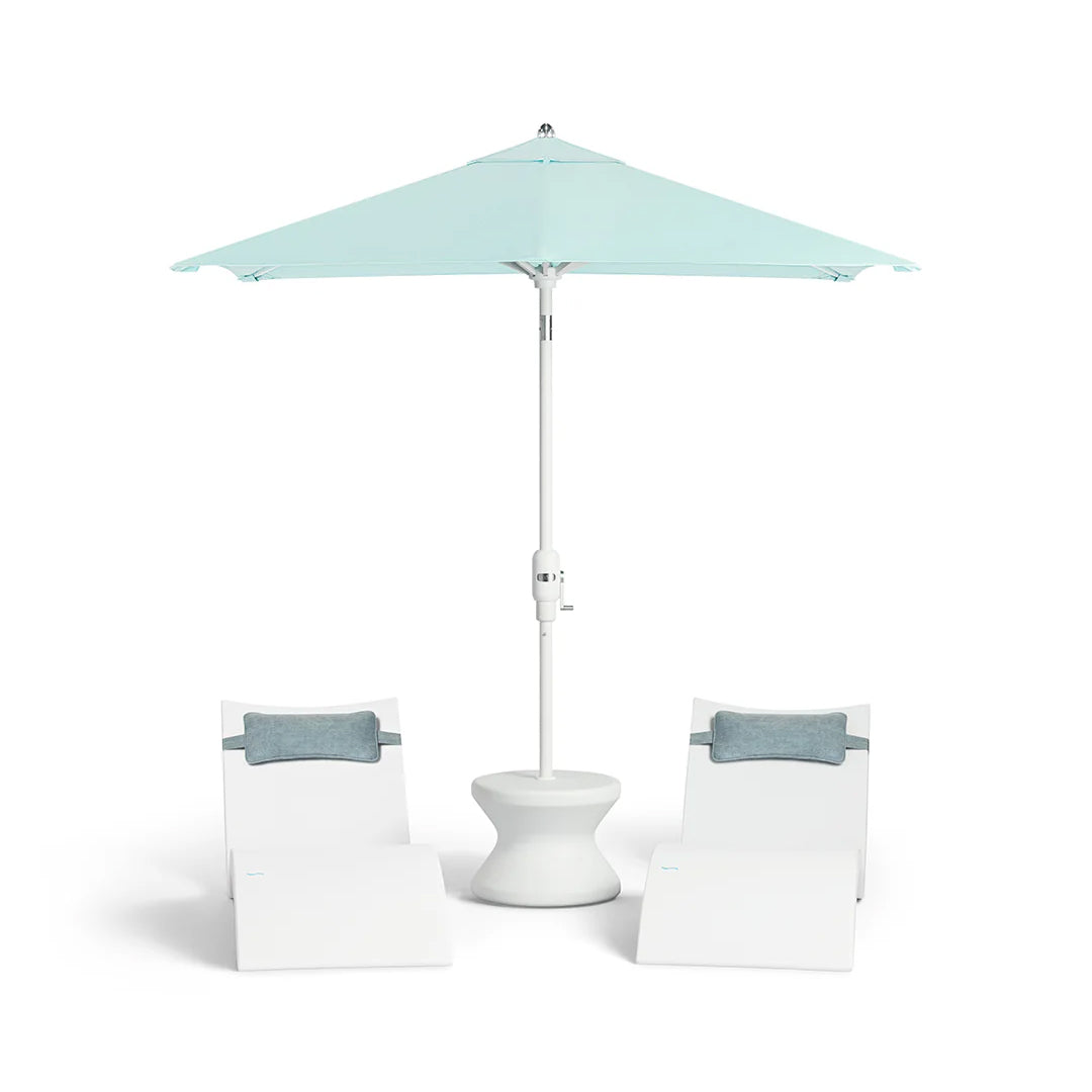 6.5' Square Signature 360° Tilt Umbrella - Majestic Fountains