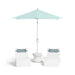 6.5' Square Signature 360° Tilt Umbrella - Majestic Fountains
