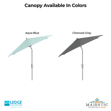 6.5' Square Signature 360° Tilt Umbrella Color - Majestic Fountains