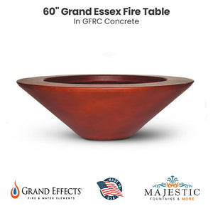 60 Grand Essex Fire Table - Majestic Fountains