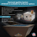 Geo Square Fire Table in GFRC Concrete AWEIS - Majestic Fountains