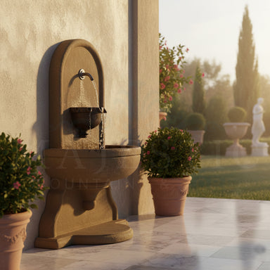 Absolute Concrete Outdoor Wall Fountain - 1718 - Majestic Fountains