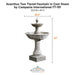 Acanthus Two Tiered Fountain in Cast Stone by Campania International FT-191 - Majestic Fountains