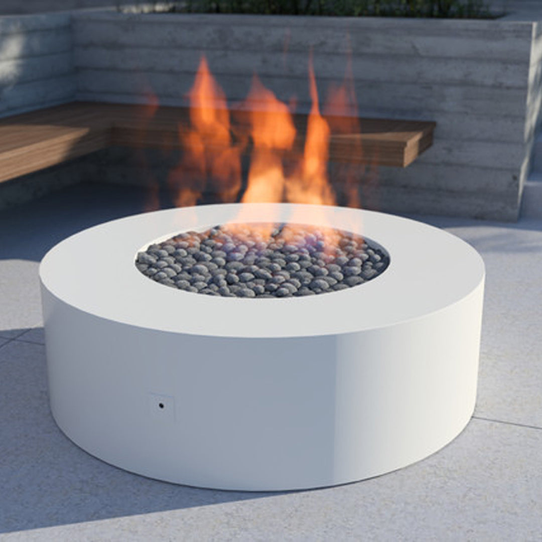 Acro Fire Pit Table in Powder Coated Aluminum - Majestic Founts