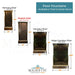 Adagio Tranquil River - Flush Mounted to Rear of the Base 90H x 41W - Majestic Fountains and More