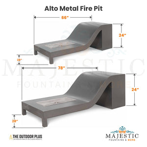 Alto Metal Fire Pit - Majestic Fountains and More