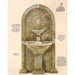 Amalfi Outdoor Wall Fountain - 1135 - Majestic Fountains