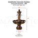 Amalficello Concrete Outdoor Courtyard Fountain - 1851- Majestic Fountains